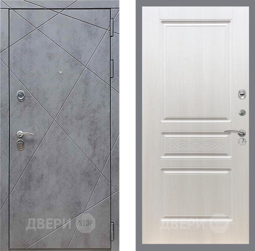 Входная металлическая Дверь Рекс (REX) 13 Бетон Темный FL-243 Лиственница беж в Красноармейске