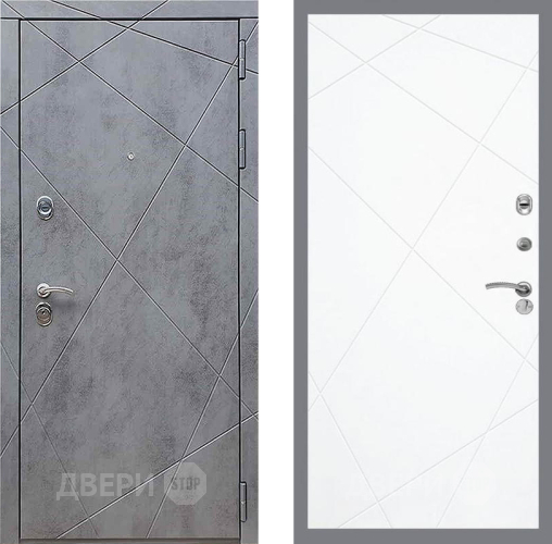 Входная металлическая Дверь Рекс (REX) 13 Бетон Темный FL-291 Силк Сноу в Красноармейске
