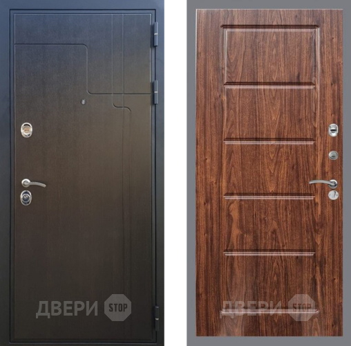 Входная металлическая Дверь Рекс (REX) Премиум-246 FL-39 орех тисненый в Красноармейске