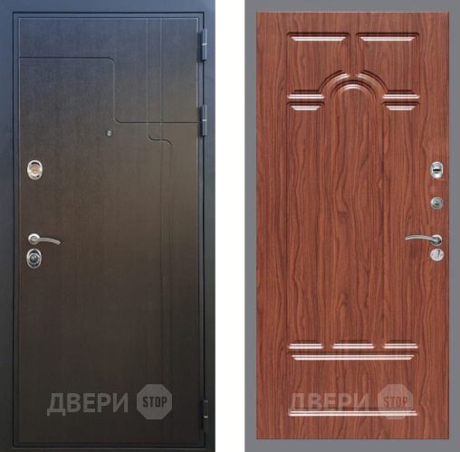 Входная металлическая Дверь Рекс (REX) Премиум-246 FL-58 орех тисненый в Красноармейске
