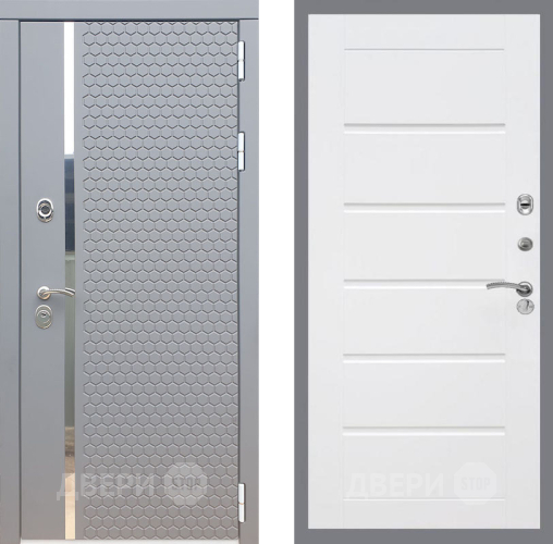Входная металлическая Дверь Рекс (REX) 24 Сити Белый ясень в Красноармейске