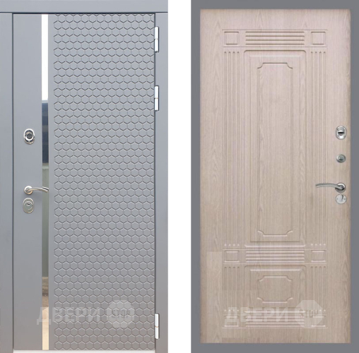 Входная металлическая Дверь Рекс (REX) 24 FL-2 Беленый дуб в Красноармейске