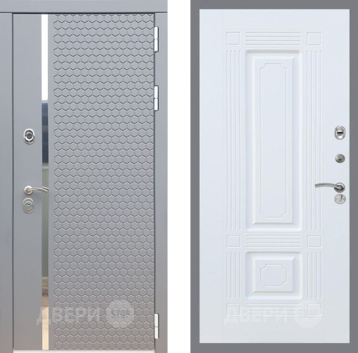 Входная металлическая Дверь Рекс (REX) 24 FL-2 Силк Сноу в Красноармейске