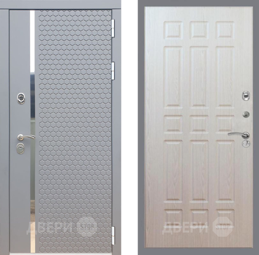 Входная металлическая Дверь Рекс (REX) 24 FL-33 Беленый дуб в Красноармейске