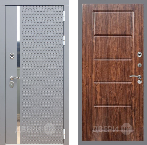 Входная металлическая Дверь Рекс (REX) 24 FL-39 орех тисненый в Красноармейске