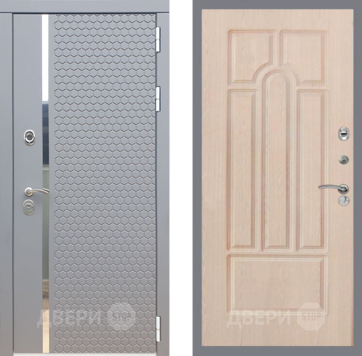 Входная металлическая Дверь Рекс (REX) 24 FL-58 Беленый дуб в Красноармейске
