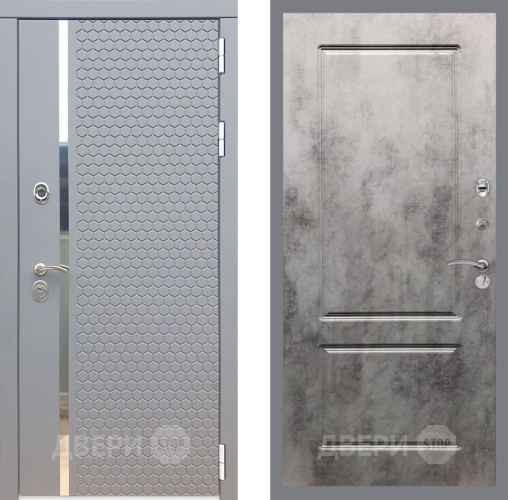Входная металлическая Дверь Рекс (REX) 24 FL-117 Бетон темный в Красноармейске