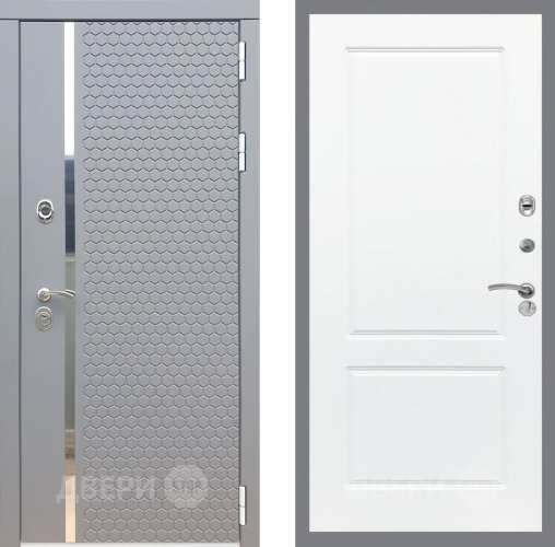 Входная металлическая Дверь Рекс (REX) 24 FL-117 Силк Сноу в Красноармейске