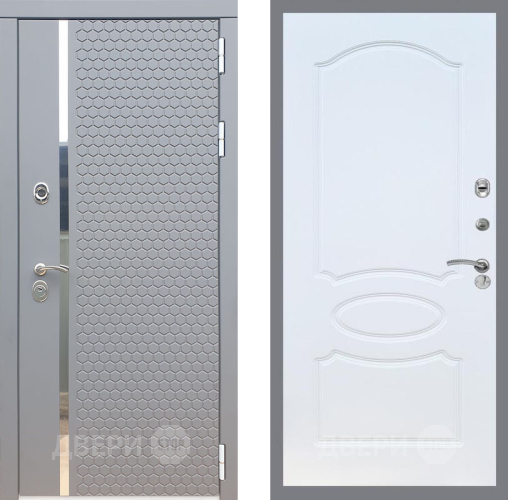 Входная металлическая Дверь Рекс (REX) 24 FL-128 Белый ясень в Красноармейске