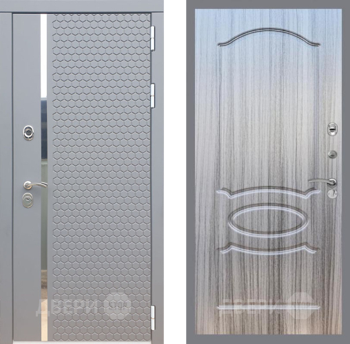 Входная металлическая Дверь Рекс (REX) 24 FL-128 Сандал грей в Красноармейске