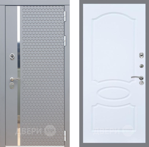 Входная металлическая Дверь Рекс (REX) 24 FL-128 Силк Сноу в Красноармейске