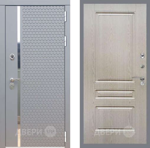 Входная металлическая Дверь Рекс (REX) 24 FL-243 Беленый дуб в Красноармейске