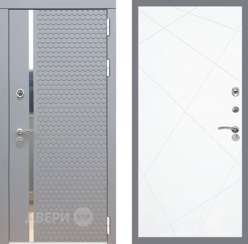 Входная металлическая Дверь Рекс (REX) 24 FL-291 Силк Сноу в Красноармейске