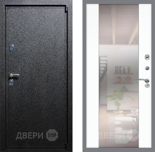 Входная металлическая Дверь Рекс (REX) 3 СБ-16 Зеркало Силк Сноу в Красноармейске