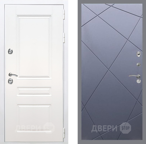 Дверь Рекс (REX) Премиум-н Силк Сноу FL-291 Силк титан в Красноармейске