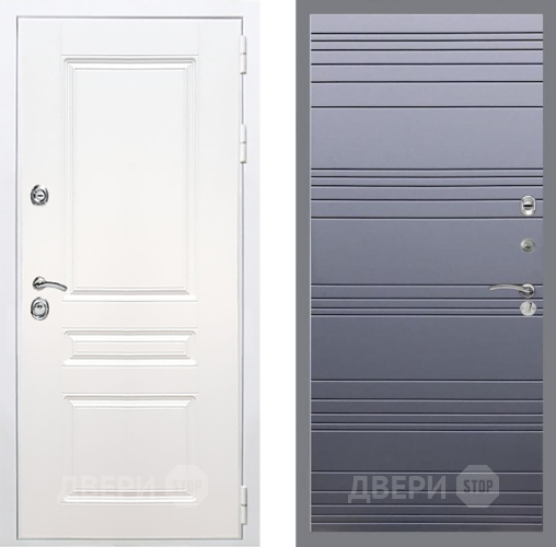 Входная металлическая Дверь Рекс (REX) Премиум-н Силк Сноу Line Силк титан в Красноармейске