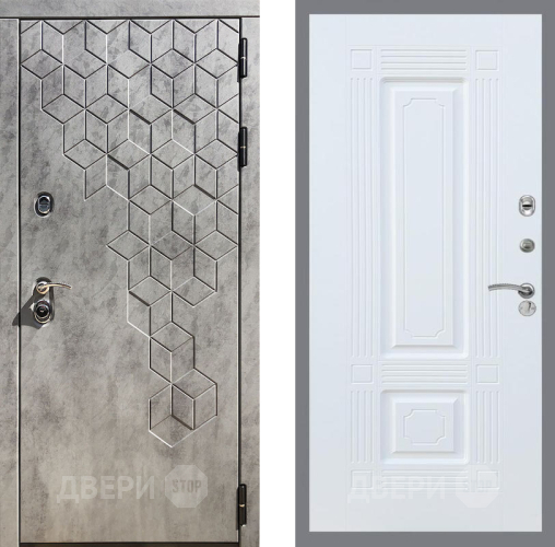 Входная металлическая Дверь Рекс (REX) 23 FL-2 Силк Сноу в Красноармейске