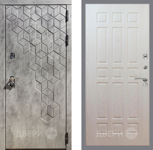Входная металлическая Дверь Рекс (REX) 23 FL-33 Беленый дуб в Красноармейске
