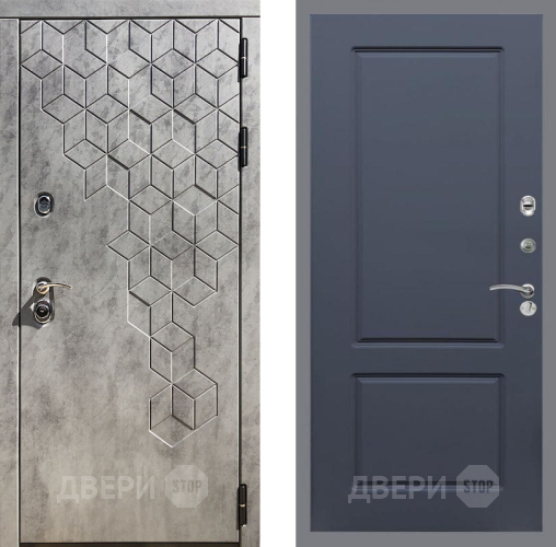 Входная металлическая Дверь Рекс (REX) 23 FL-117 Силк титан в Красноармейске