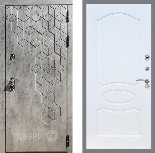 Входная металлическая Дверь Рекс (REX) 23 FL-128 Белый ясень в Красноармейске
