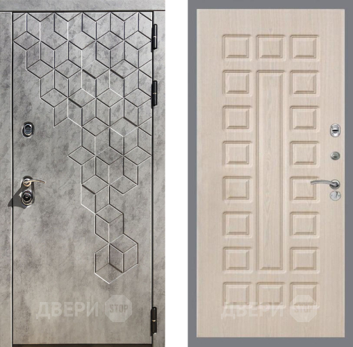 Входная металлическая Дверь Рекс (REX) 23 FL-183 Беленый дуб в Красноармейске