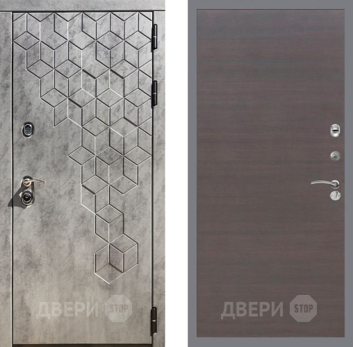 Входная металлическая Дверь Рекс (REX) 23 GL венге поперечный в Красноармейске