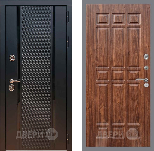 Входная металлическая Дверь Рекс (REX) 25 FL-33 орех тисненый в Красноармейске