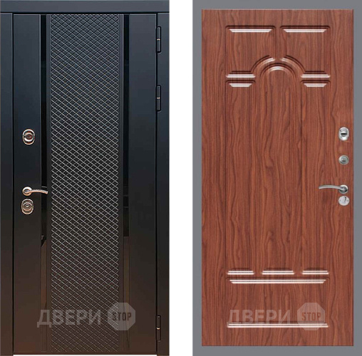 Входная металлическая Дверь Рекс (REX) 25 FL-58 орех тисненый в Красноармейске