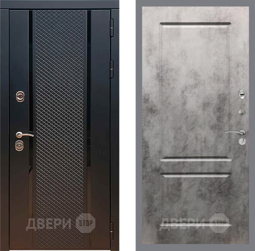 Входная металлическая Дверь Рекс (REX) 25 FL-117 Бетон темный в Красноармейске