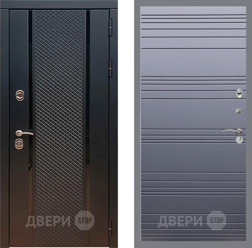 Входная металлическая Дверь Рекс (REX) 25 Line Силк титан в Красноармейске