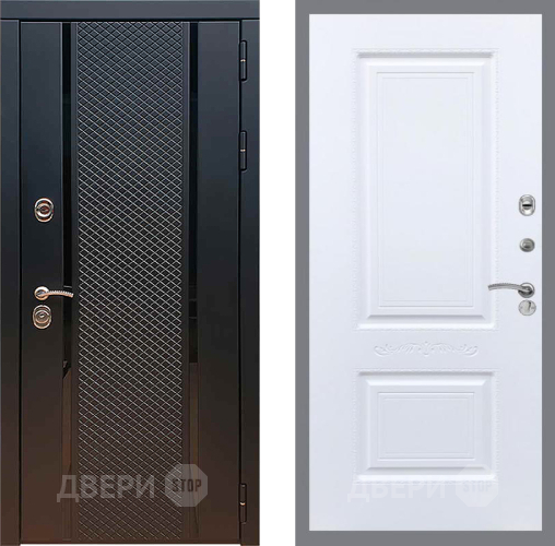 Входная металлическая Дверь Рекс (REX) 25 Смальта Силк Сноу в Красноармейске