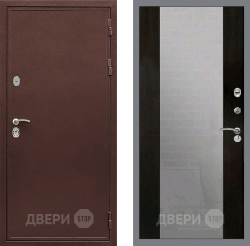 Дверь Рекс (REX) 5 металл 3 мм СБ-16 Зеркало Венге в Красноармейске