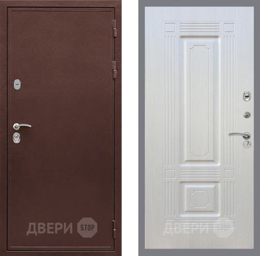 Входная металлическая Дверь Рекс (REX) 5 металл 3 мм FL-2 Лиственница беж в Красноармейске
