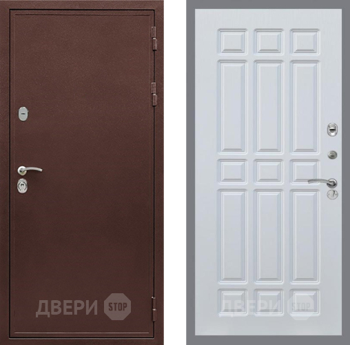 Дверь Рекс (REX) 5 металл 3 мм FL-33 Белый ясень в Красноармейске