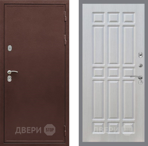 Входная металлическая Дверь Рекс (REX) 5 металл 3 мм FL-33 Лиственница беж в Красноармейске