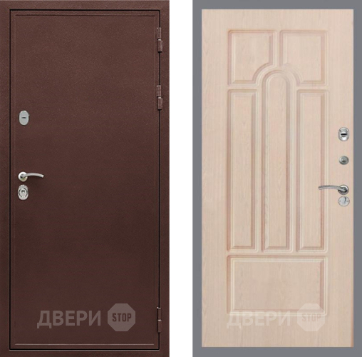 Входная металлическая Дверь Рекс (REX) 5 металл 3 мм FL-58 Беленый дуб в Красноармейске