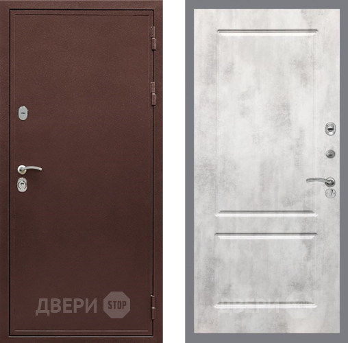 Дверь Рекс (REX) 5 металл 3 мм FL-117 Бетон светлый в Красноармейске