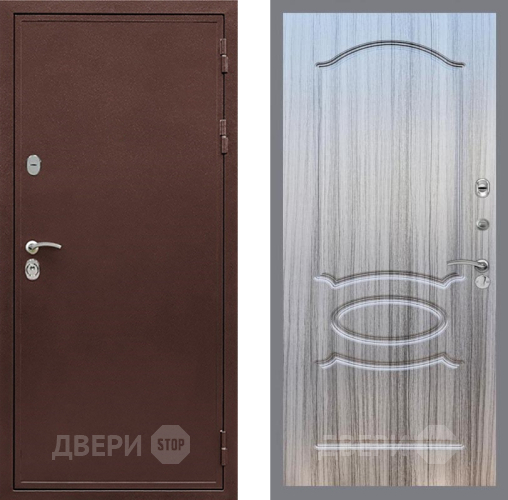 Входная металлическая Дверь Рекс (REX) 5 металл 3 мм FL-128 Сандал грей в Красноармейске