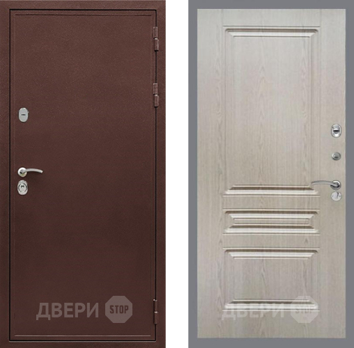 Дверь Рекс (REX) 5 металл 3 мм FL-243 Беленый дуб в Красноармейске