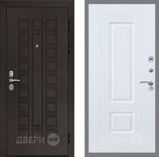 Входная металлическая Дверь Рекс (REX) Сенатор Cisa FL-2 Силк Сноу в Красноармейске