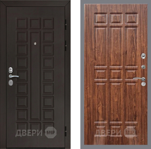 Входная металлическая Дверь Рекс (REX) Сенатор Cisa FL-33 орех тисненый в Красноармейске
