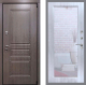 Дверь Рекс (REX) Пренмиум-S Зеркало Пастораль Сандал белый в Красноармейске