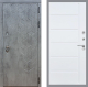 Входная металлическая Дверь Стоп БЕТОН ФЛ-102 Белый ясень в Красноармейске