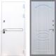Входная металлическая Дверь Стоп Лайн Вайт ФЛ-128 Сандал белый в Красноармейске