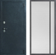 Входная металлическая Дверь Дверной континент ДК-70 Дизайн ФЛ-757 Черное Стекло Софт милк в Красноармейске