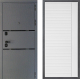 Входная металлическая Дверь Дверной континент Диамант Дизайн ФЛ-757 Белое Стекло Софт милк в Красноармейске
