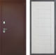 Входная металлическая Дверь Дверной континент Рубикон Медь Дизайн ФЛ-70 Лиственница белая в Красноармейске
