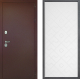Входная металлическая Дверь Дверной континент Рубикон Медь Дизайн ФЛ-Тиффани Белый софт в Красноармейске
