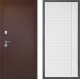 Входная металлическая Дверь Дверной континент Рубикон Медь Дизайн ФЛ-757 Белое Стекло Софт милк в Красноармейске