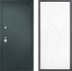 Входная металлическая Дверь Дверной континент Рубикон Серебро Дизайн ФЛ-655 Белый софт в Красноармейске